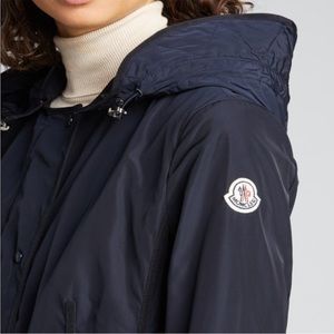 Moncler Anthemis Raincoat in Navy